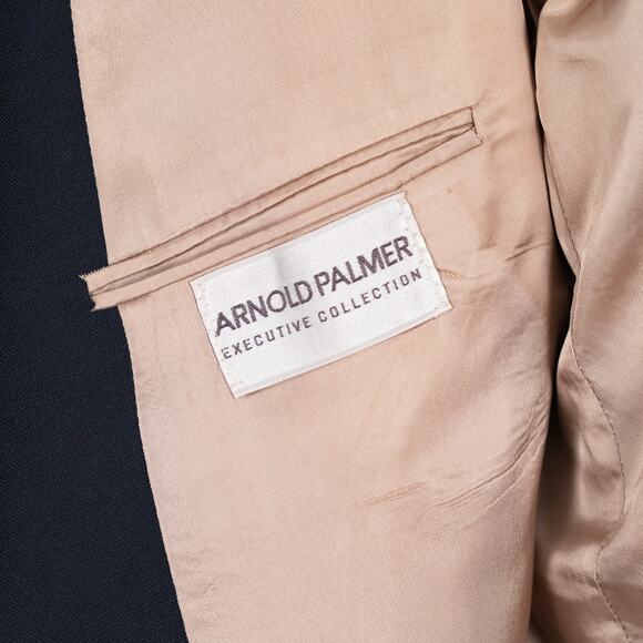 Arnold Palmer Executive Collection Men's Blazer Navy Blue w/ Gold Buttons 42 XL - Picture 9 of 9